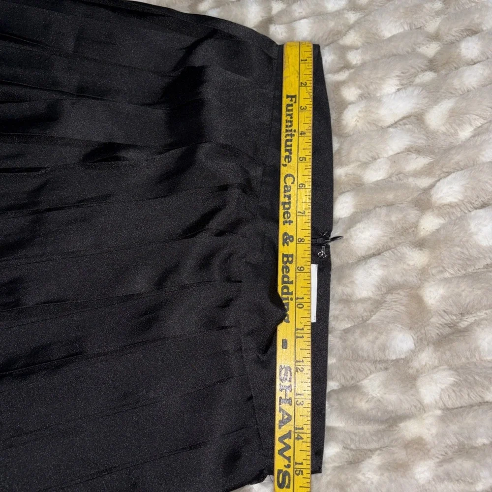 Pleated Maxi‎ Skirt Large Black Witchy Whimsical Gothic Dark Fairycore Romantic